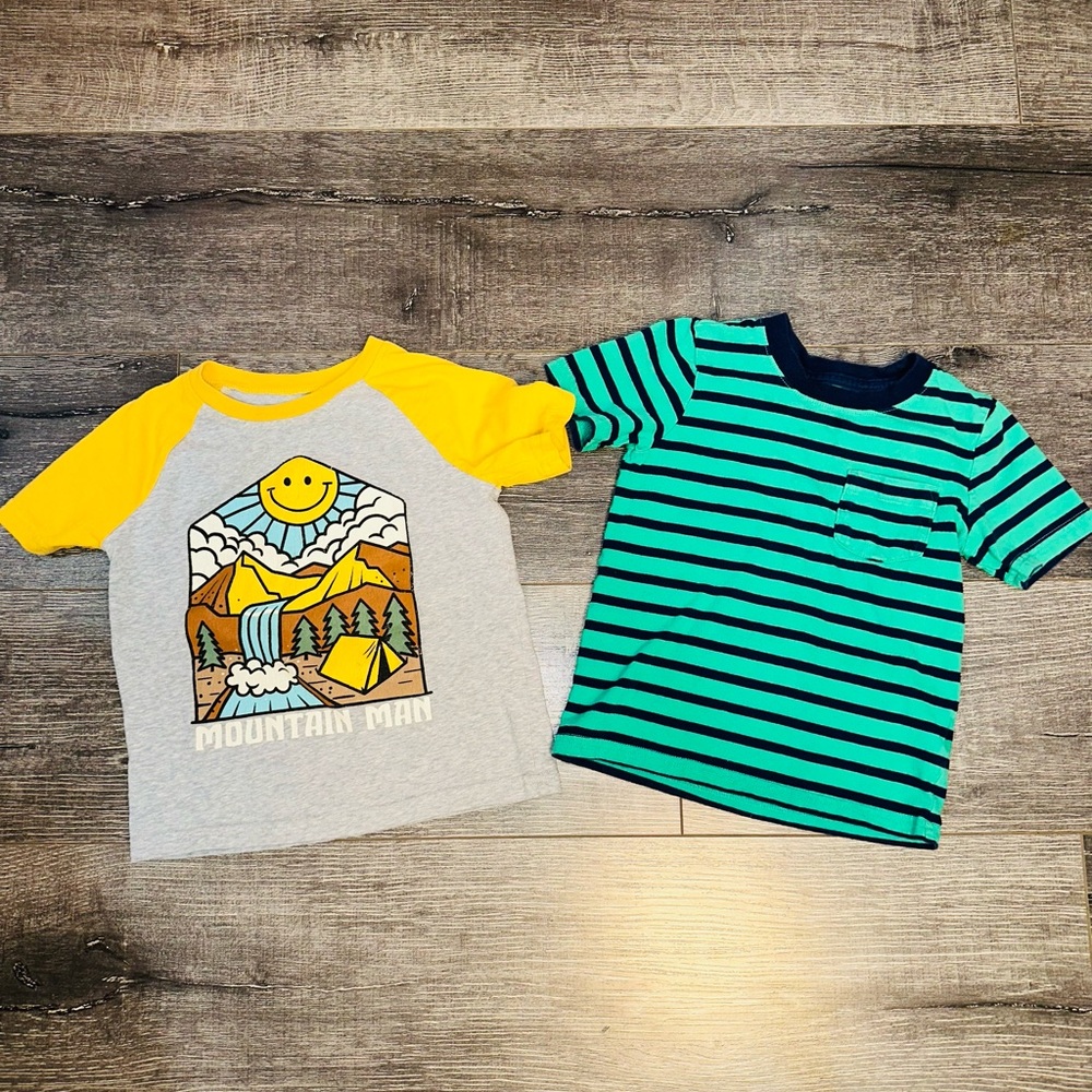 Carter’s/Jumping Beans Toddler Boy Short Sleeve T-Shirt Bundle (B7)